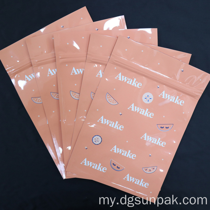 ရေစိုခံ laminated အလှကုန်ပစ္စည်းထုပ်ပိုးအိတ်များ